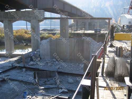 Dexpan Underwater Concrete Bridge Pier Demolition No Blasting